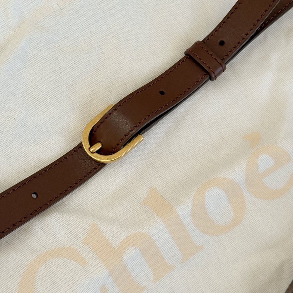 NWT Chloé Marcie Brown Leather and Suede Crossbody Bag - Picture 6 of 8
